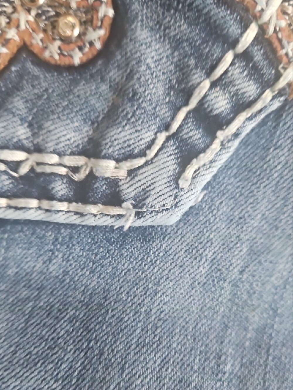 Rock Revival Women's Light Blue Barby Ankle Skinny Jeans Fleur Sz26 *flawed - Picture 15 of 16
